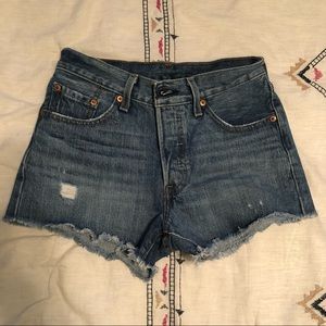 Levi’s Women’s 501 cutoff denim shorts